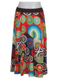 ZAS robapinzas.com | falda estampado c&iacute;culos mandala de colores, falda de media altura con estapado hippie. talla &uacute;nica