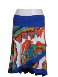 ZAS robapinzas.com | falda estampada cruzada, falda corta estampado hippie, talla &uacute;nica