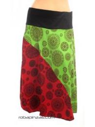 ZAS robapinzas.com | 
	Falda estampada desigual.
