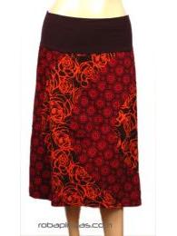 ZAS robapinzas.com | 
	Falda estampada patchwork
