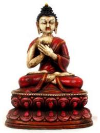 ZAS robapinzas.com | 
	Figura de cer&aacute;mica Budha Tibetano, alto 30 cm
