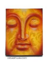 ZAS robapinzas.com | Oleos sobre lienzo motivo Budha, bastidor de madera, medidas 20x25 

