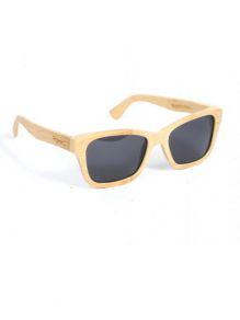 ZAS robapinzas.com | gafas de sol de madera root. montura de madera bamboo natural y lentes grises tac polarizadas protección uv400, incluye funda de yute, embalaje de cartón y gamuza root. medida frontal: 14,2x5cm (ancho-alto)