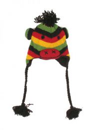 Modelo: Cerdito rasta Gorros de lana hechos a Mod Cerdito rasta