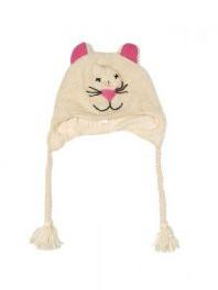 Modelo: Gato blanco Gorros de lana hechos a Mod Gato blanco