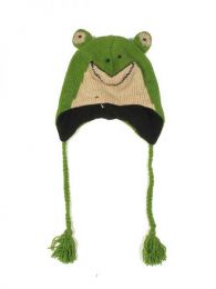Modelo: Rana Gorros de lana hechos a Mod Rana