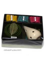 ZAS robapinzas.com | Caja regalo incienso -velas- cer&aacute;mica, variadas