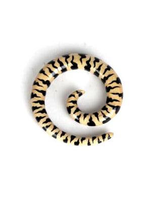 expansor dilatador espiral de madera decorada a mano, precio unidad ZAS robapinzas.com | expansor dilatador espiral de madera decorada a mano, precio unidad