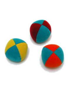 ZAS robapinzas.com | Bolas de colores, juego malabar, terciopelo cada juego incluye 3 bolas 
