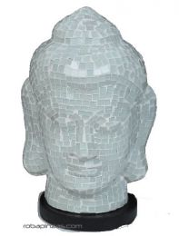ZAS robapinzas.com | 
	lampara de fibra revestimiento tipo mosaico de crsital, completa con enchufe y casquillo, tama&ntilde;o grande
