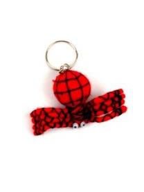ZAS robapinzas.com | 
	Llavero ara&ntilde;a textil
