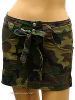 ZAS robapinzas.com | 
	Minifalda army-camuflaje, cintur&oacute;n. Molecule ULTIMAS 2 UDS
