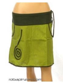 ZAS robapinzas.com | 
	Minifalda algod&oacute;n espiral.

