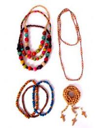 ZAS robapinzas.com | pack collares bolas de madera, 10 uds.