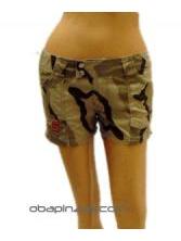 ZAS robapinzas.com | 
	Pantal&oacute;n corto "army" Molecule botones laterales y bolsillos.

