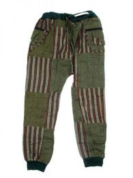 Modelo: Verde Pantalón hippie patchwork Mod Verde