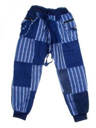 Modelo: Azul Pantalón hippie patchwork Mod Azul