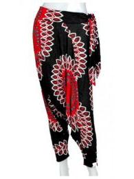 ZAS robapinzas.com | pantal&oacute;n mandala hippie estampado grande, con cintur&oacute;n de tela, talla &uacute;nica