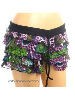 ZAS robapinzas.com | 
	Pantal&oacute;n corto volante. Talla &uacute;nica.
