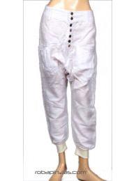 ZAS robapinzas.com | Pantal&oacute;n de algod&oacute;n- lino unisex, Talla &uacute;nica