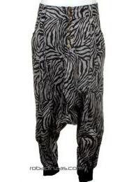 ZAS robapinzas.com | Pantal&oacute;n afghano cebra. Talla &uacute;nica