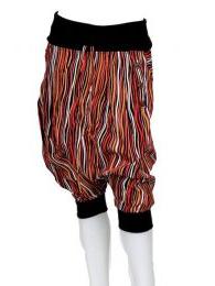 ZAS robapinzas.com | pantal&oacute;n arabe rayas estilo hippie con pu&ntilde;o y cintuta oscuero, talla &uacute;nica