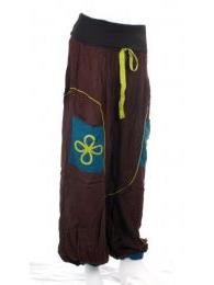 ZAS robapinzas.com Pantal&oacute;n &eacute;tnico 3 colores con gomas en tobillo y goma ancha en cintura y varios bolsillos.