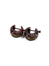 Modelo: Turtle Pendientes coco, decorado Mod Turtle