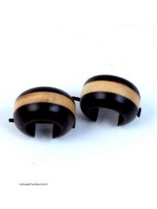Modelo: M2 Pendientes madera bicolor, Mod M2
