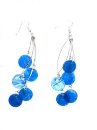 Modelo: Azul pendientes largos conchas Mod Azul