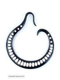 ZAS robapinzas.com | Pendientes cuerno y hueso tama&ntilde;o grande, grosor del enganche 2mm, precio por PAR