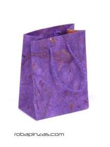 ZAS robapinzas.com
	Bolsita peque&ntilde;a de papel hecho a mano. con asas.
