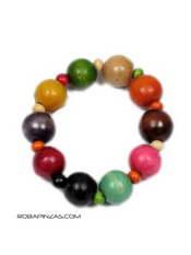 ZAS robapinzas.com | Pulsera bolas de colores elastica