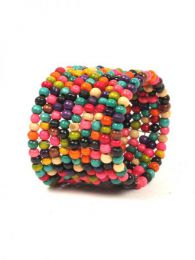 Modelo: Multicolor Pulsera ancha multilíneaen Mod Multicolor