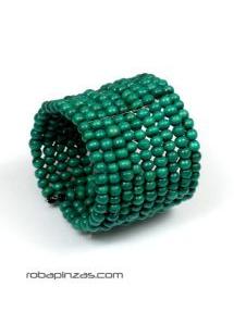 ZAS robapinzas.com | 
	Pulsera ancha multilínea de cuentas de madera de colores.
