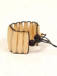 Modelo: Crudo Pulsera de canutos de hueso Mod Crudo
