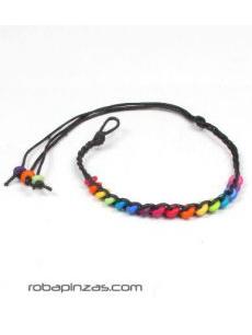 ZAS robapinzas.com | Pulserita hippie de cuentas de colores