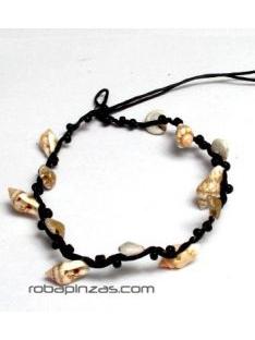ZAS robapinzas.com | 
	Pulsera hippie de conchitas regulable
