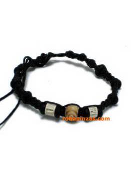 ZAS robapinzas.com | Pulsera, coco, hueso central, adornos en huesos de pez