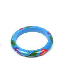 Modelo: Azul pulsera bangle madera pintada Mod Azul