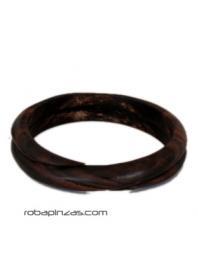 ZAS robapinzas.com | Pulsera madera tipo bangle espiral sencilla