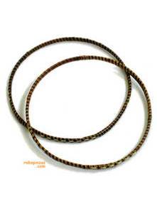 ZAS robapinzas.com Pulseras tipo Bangle, de Rafia, varios tama&ntilde;os