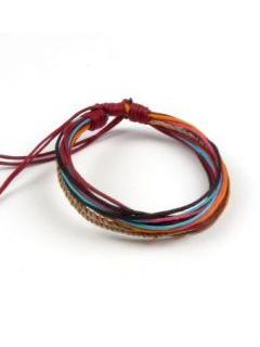 ZAS robapinzas.com | 
	Pulsera de cord&oacute;n multivueltas de colores, cierre regulable

