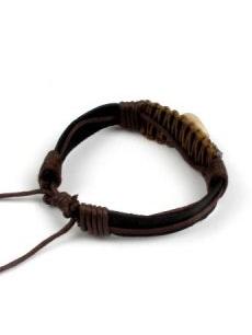 Detalle no seleccionable para compra Pulsera de cuero con adornos detalle del producto
