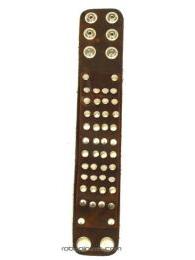 Detalle no seleccionable para compra Pulsera cuero multi tachuelas, detalle del producto