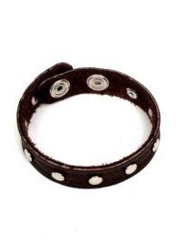 Modelo: Marrón pulsera cuero tachuelas Mod Marrón
