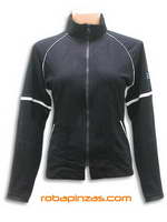 ZAS robapinzas.com | 
	Sudadera algod&oacute;n fino, cuello alto ZAS, bolsillos adornos en blanco
