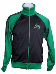 ZAS robapinzas.com | sudadera vespa bicolor de poliester con cremallera cuello alto y bolsillos