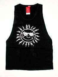 Modelo: Negro Camiseta de tirantes algodón Mod Negro
