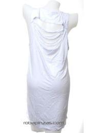 ZAS robapinzas.com | Top-vestido rasgado en espalda de algod&oacute;n, Talla &uacute;nica